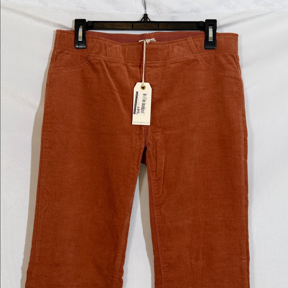 NWT By Together Corduroy Flare Pants Size L Pull On Elastic Waist Boutique Brand - Picture 2 of 10